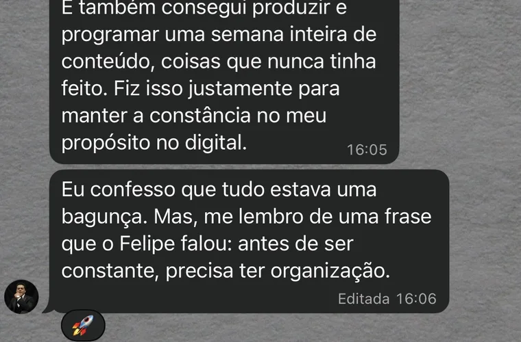 Elizeu da Mata: conseguiu produzir e programar uma semana inteira de conteúdo; antes de ser constante, precisa ter organização.